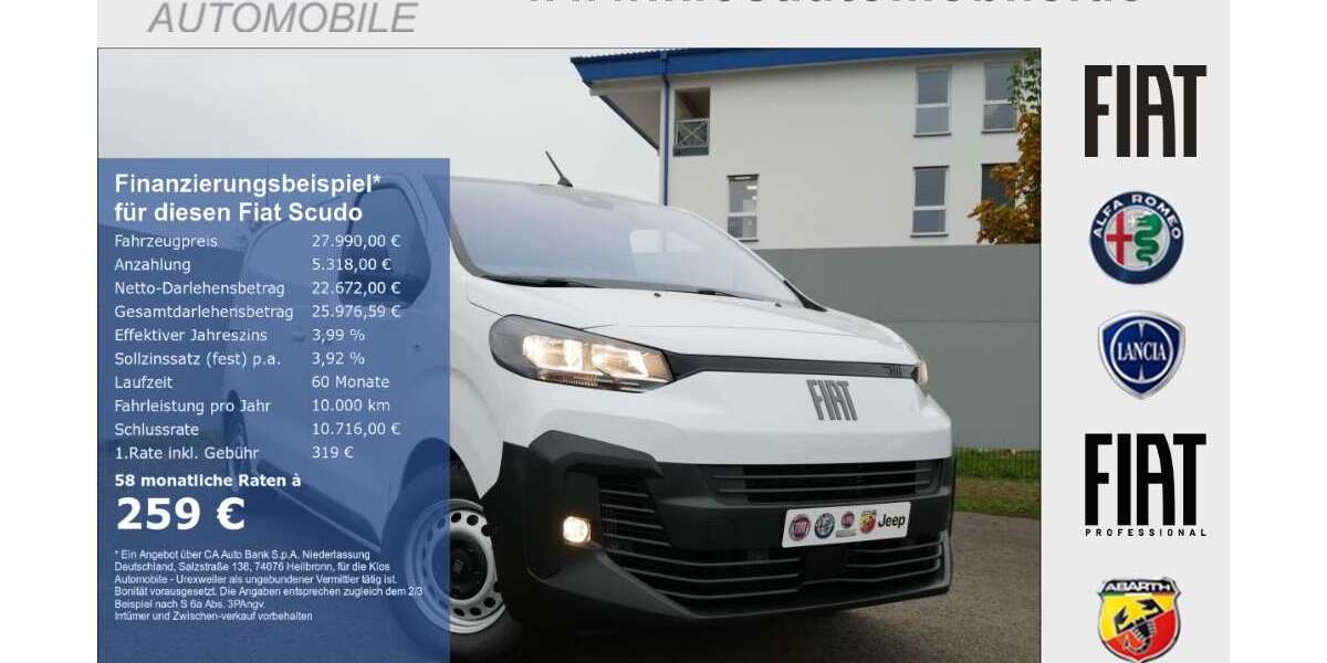 Fiat Scudo 16.750 km 27.990 &euro; Marpingen 66646