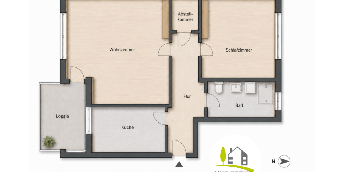 Erstbezug in Bordesholm - hell, ruhig, mit Südbalkon und Stellplatz - Etagenwohnung Bordesholm | Angebot:26921805