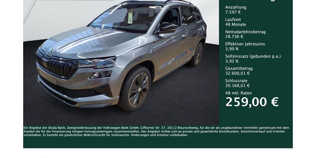 Skoda Karoq 18.742 km 36.333 &euro; Dortmund 44309
