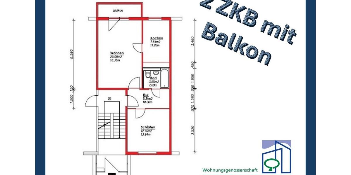 Etagenwohnung Zella-Mehlis Mehlis - 2 Zimmer, 50 m&sup2;, 330&euro; | Angebot:24176865