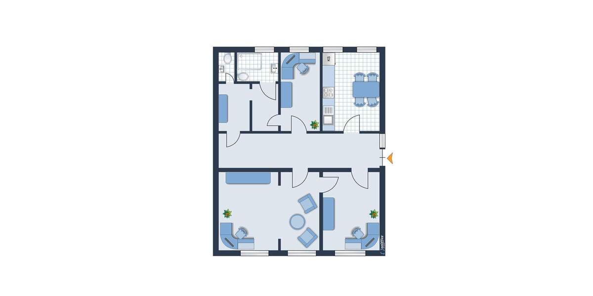 Gewerbeobjekt Gadebusch - 4 Zimmer, 84 m&sup2;, 1.200&euro; | Angebot:26817199