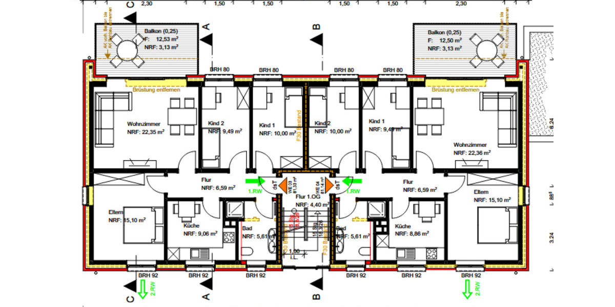 Etagenwohnung Schüttorf - 4 Zimmer, 81 m&sup2;, 935&euro; | Angebot:25882032