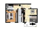 Hochparterre Ingolstadt Nordost - 2 Zimmer, 49 m&sup2;, 184.900&euro; | Angebot:27023793
