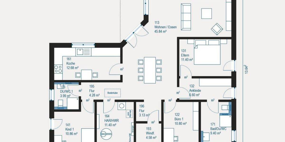Bungalow Hohenebra Sondershausen - 4 Zimmer, 142 m&sup2;, 296.920&euro; | Angebot:25836625