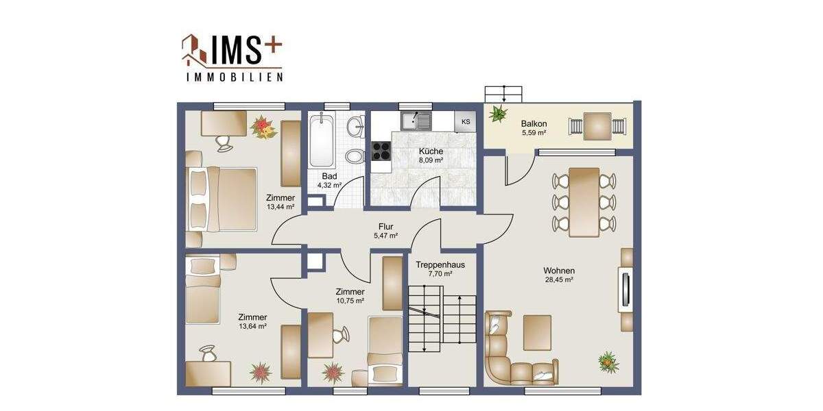 Ihr neues Zuhause in Bad Säckingen mit perfekter Lage | 3,5 Zimmer, Balkon & Außenstellplatz 3 zimmer
