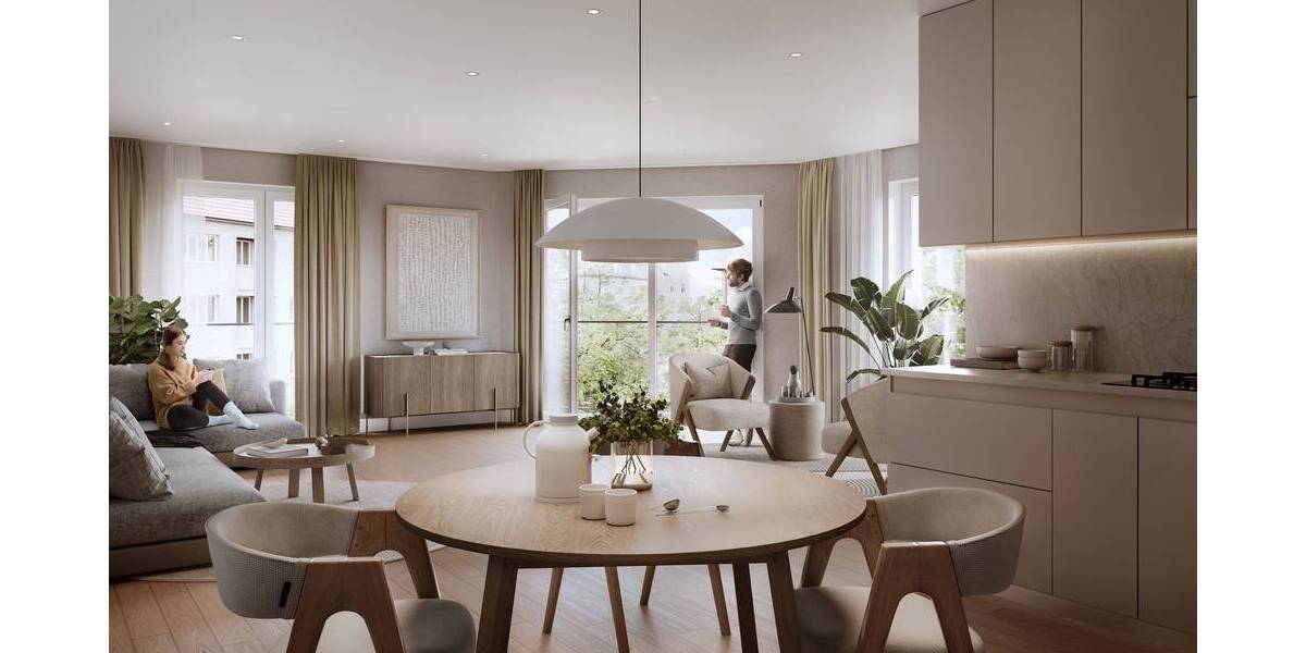 Etagenwohnung Leipzig Südvorstadt - 3 Zimmer, 94 m&sup2;, 471.830&euro; | Angebot:26043635