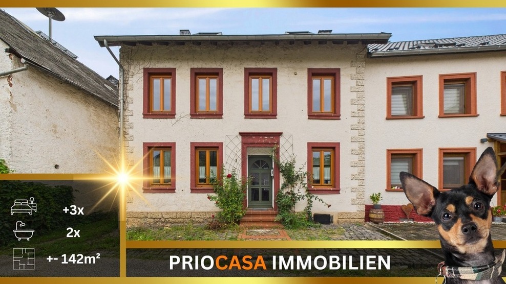 Charmantes Einfamilienhaus (142 m² Wfl., 489 m² Grdst.) mit Scheune, Garten und Ausbaupotenzial in Wittlich-Wengerohr 7 zimmer