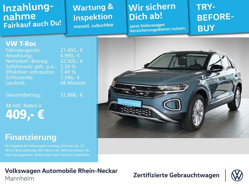 VW T-Roc 28.950 km 27.492 € Mannheim 68309