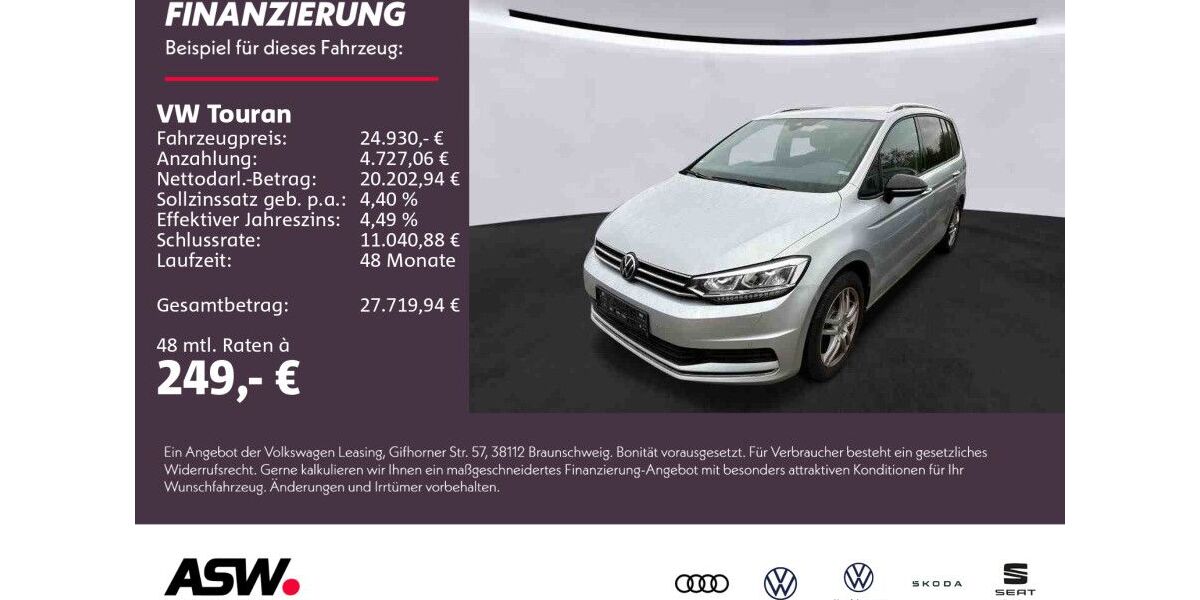 VW Touran 92.100 km 24.930 &euro; Weinsberg 74189