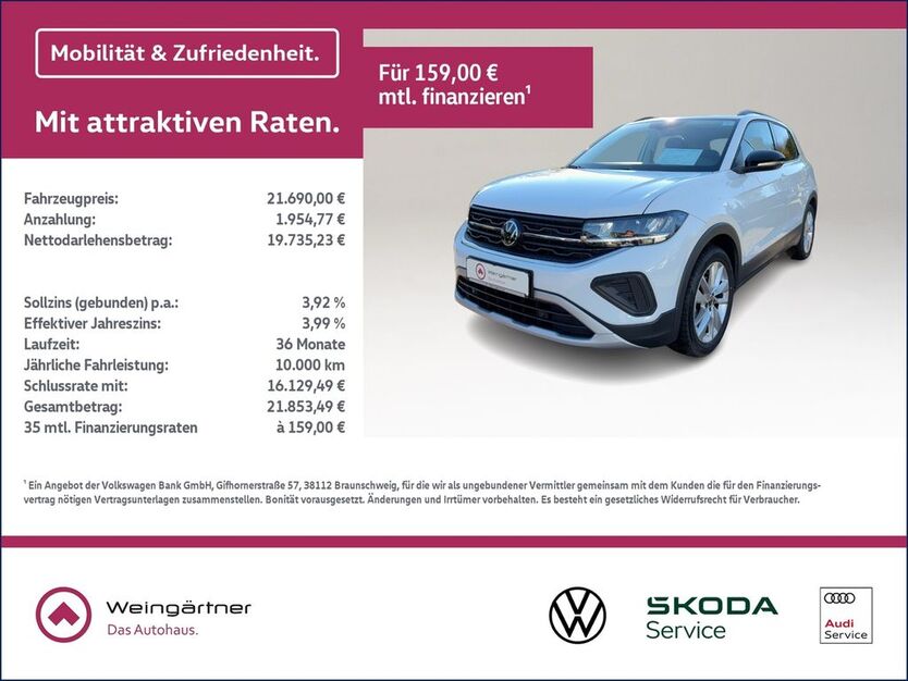 VW T-Cross 25.100 km 21.690 € Miesbach 83714