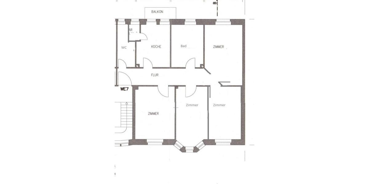 Etagenwohnung Ludwigshafen am Rhein - 4 Zimmer, 125 m&sup2;, 1.200&euro; | Angebot:25961745