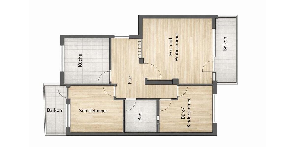 Etagenwohnung Boppard - 3 Zimmer, 69 m&sup2;, 450&euro; | Angebot:24826761