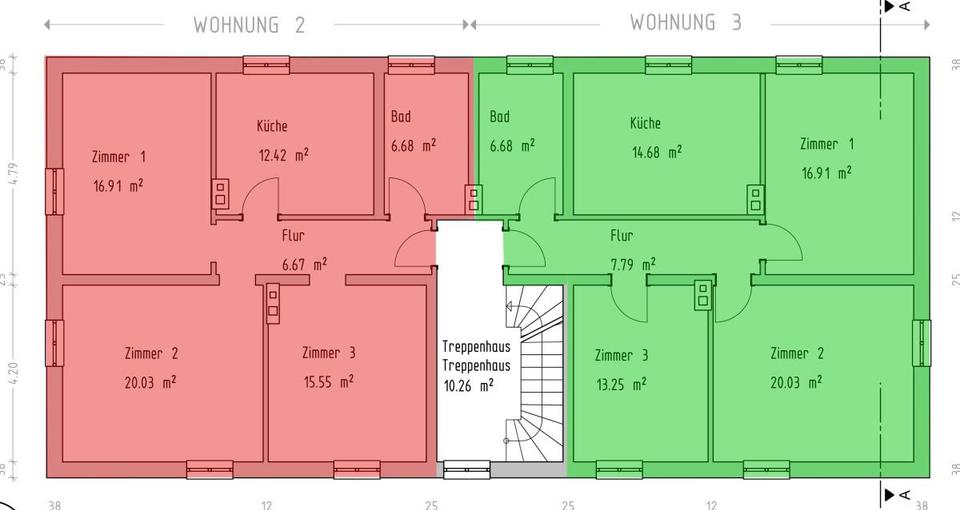 Etagenwohnung Waidhaus - 3 Zimmer, 77 m&sup2;, 500&euro; | Angebot:17948961