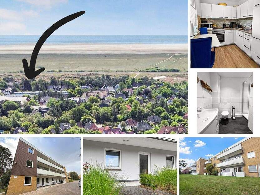 Strandnahe 2-Zi.-Whg. mit Terrasse u. Stellplatz in St. Peter-Ording. Meer, Dünen & Erholung inkl.! 2 zimmer