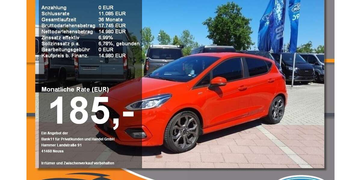 Ford Fiesta 63.240 km 12.980 &euro; Neustadt a. d. Donau 93333