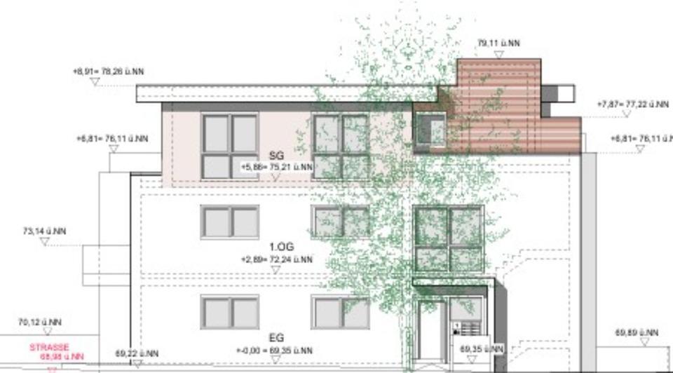 Helle moderne Wohnung mit Terrasse und Garten mit Blick ins Grüne zimmer