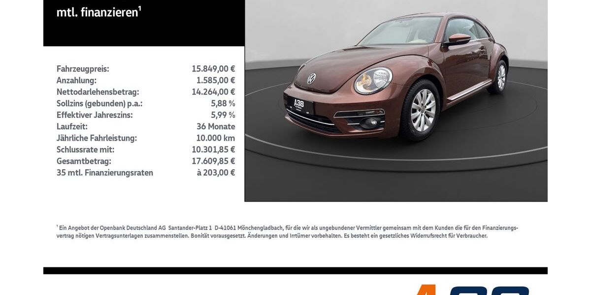VW Beetle 85.119 km 14.890 &euro; Leinefelde-Worbis/DE 37327