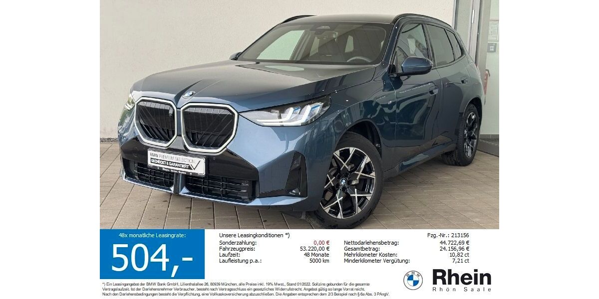 BMW X3 23.673 km 51.645 &euro; Salz 97616