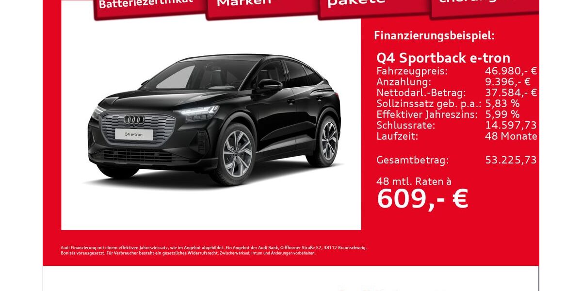 Audi Q4 e-tron 7.805 km 46.980 &euro; Hamburg 22419
