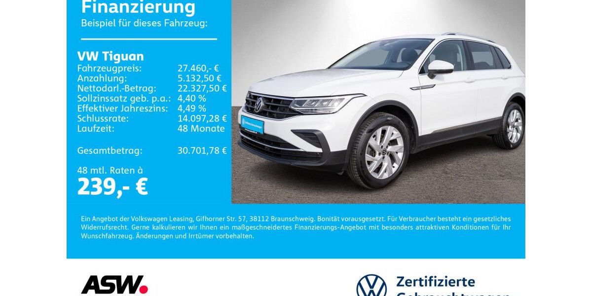 VW Tiguan 52.600 km 25.990 &euro; Bad Rappenau 74906