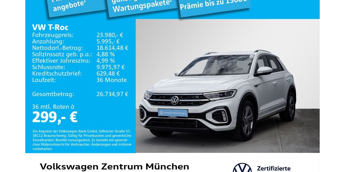 VW T-Roc 17.169 km 23.980 &euro; München 80687