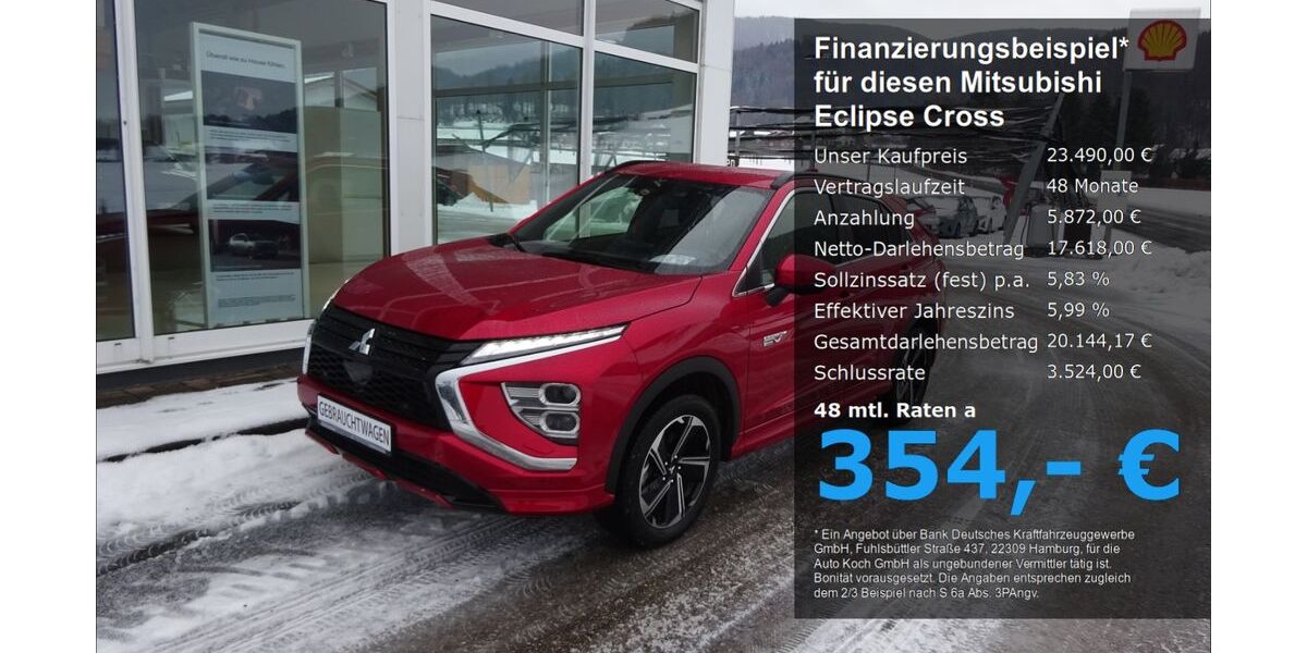 Mitsubishi Eclipse Cross 25.500 km 23.490 &euro; Bad Feilnbach 83075
