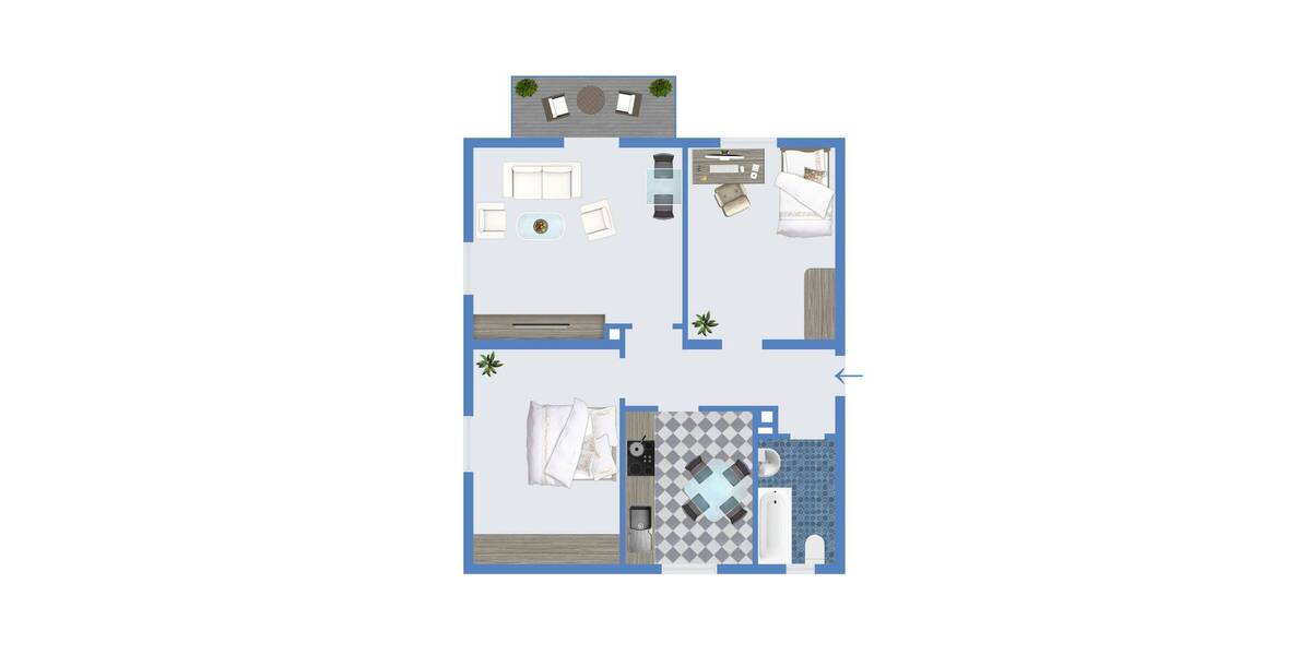 Etagenwohnung Frankenthal (Pfalz) Frankenthal - 3 Zimmer, 81 m&sup2;, 699&euro; | Angebot:26392382