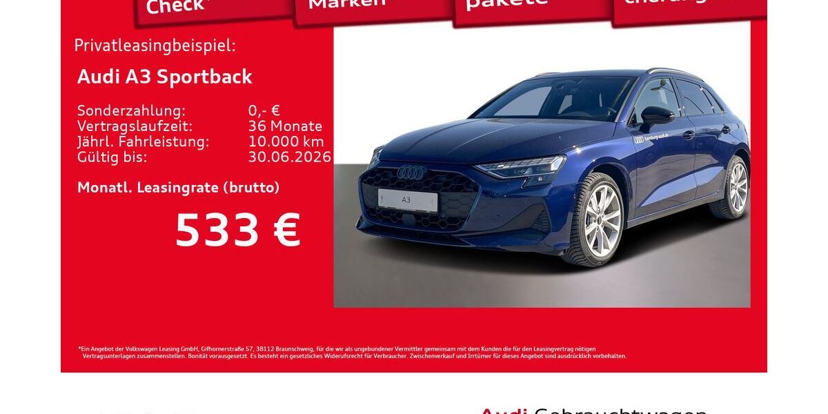 Audi A3 3.996 km 38.996 &euro; Hamburg 22529