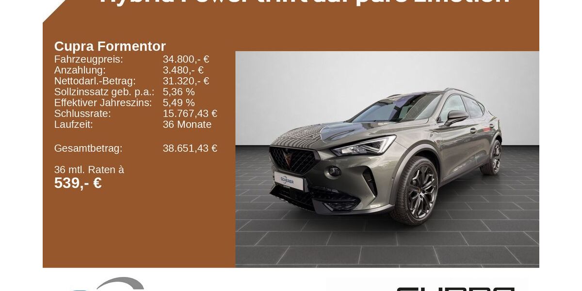 Cupra Formentor 31.600 km 34.800 &euro; Neustadt a.d. Weinstraße 67433