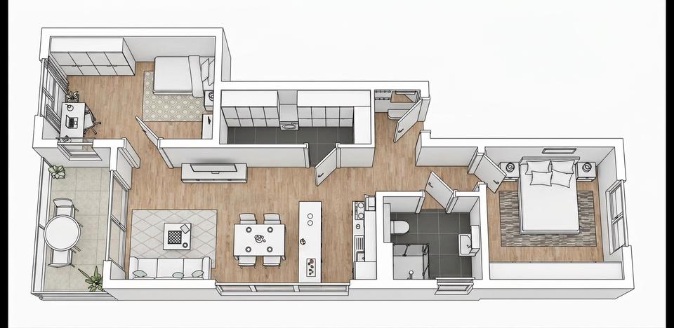 Etagenwohnung Zeuthen - 3 Zimmer, 72 m&sup2;, 1.350&euro; | Angebot:26407384