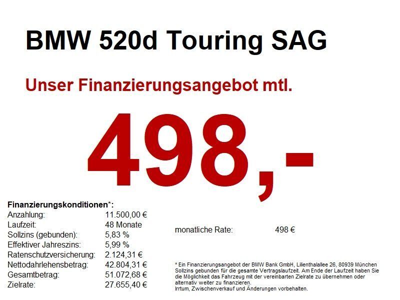 BMW 520 11.561 km 52.180 € Buchen- Hettingen 74722