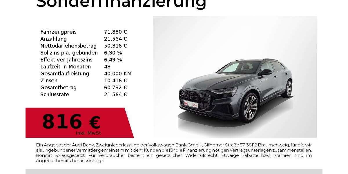 Audi Q8 36.700 km 71.880 &euro; Nürnberg 90411