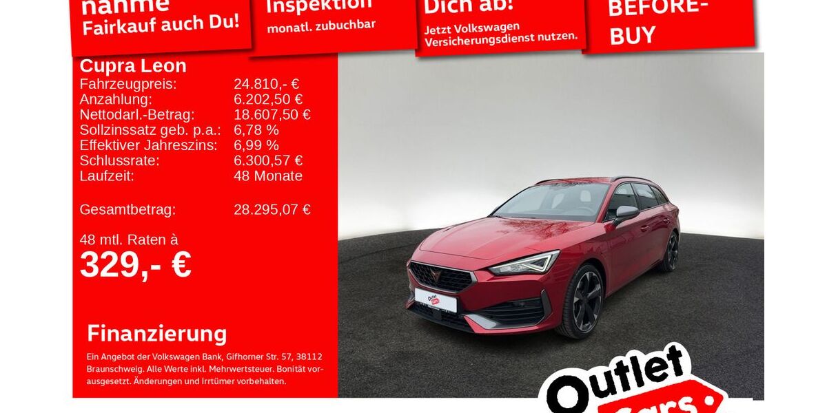 Cupra Leon 49.704 km 24.810 &euro; Senden 89250