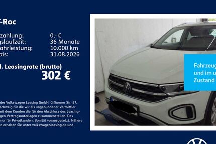 VW T-Roc 88.573 km 21.930 &euro; Stuttgart-Wangen 70188