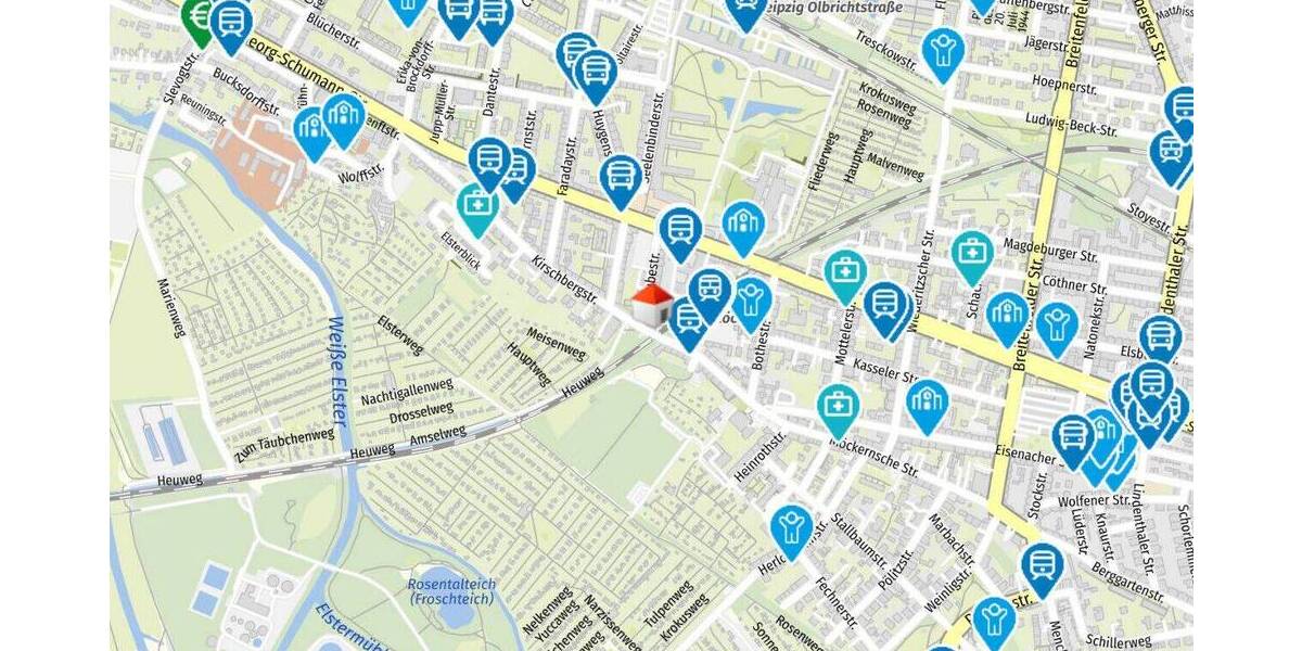 Etagenwohnung Leipzig Möckern - 2 Zimmer, 58 m&sup2;, 530&euro; | Angebot:26826951