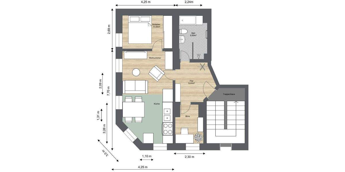 Idyllisch Wohnen mit Elbblick und ruhiger Lage 3 zimmer