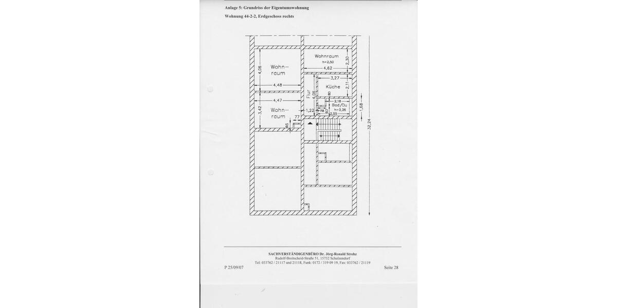 Etagenwohnung Werder (Havel) - 3 Zimmer, 62 m&sup2;, 223.900&euro; | Angebot:26826977