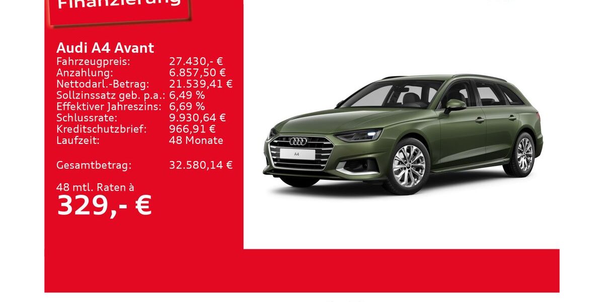 Audi A4 37.480 km 27.430 &euro; Ulm 89073