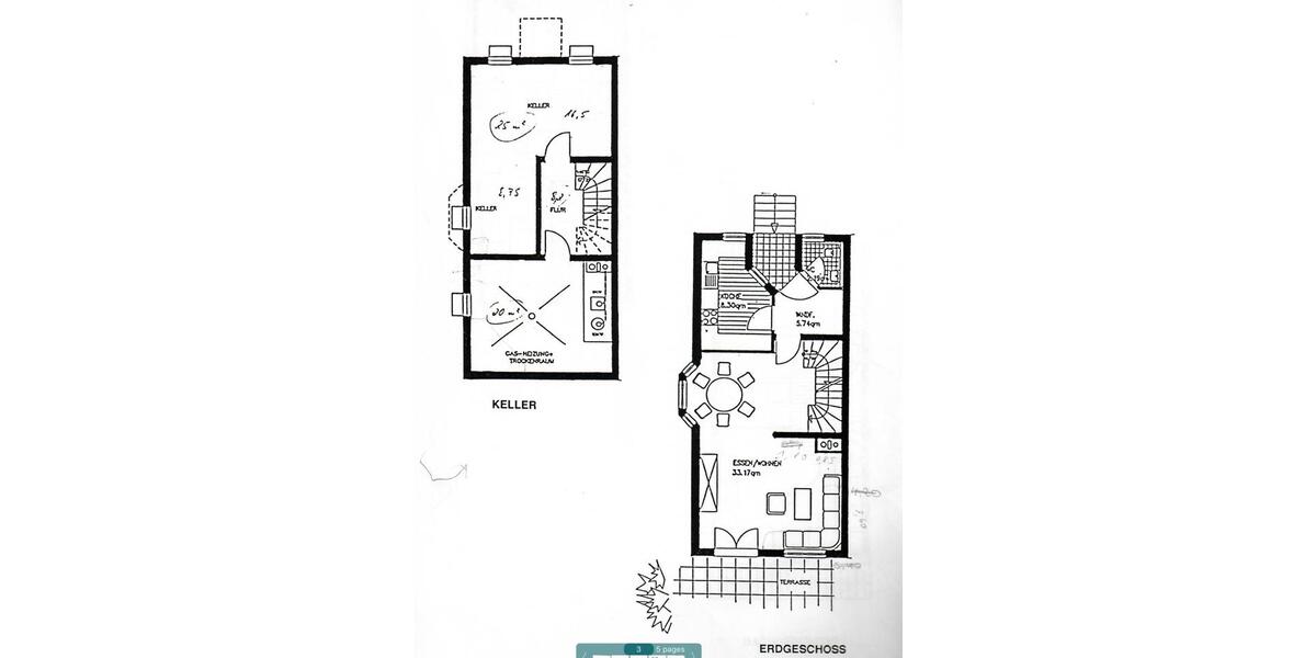 Reihenhaus Freiburg im Breisgau Munzingen - 7 Zimmer, 155 m&sup2;, 798.000&euro; | Angebot:23354923