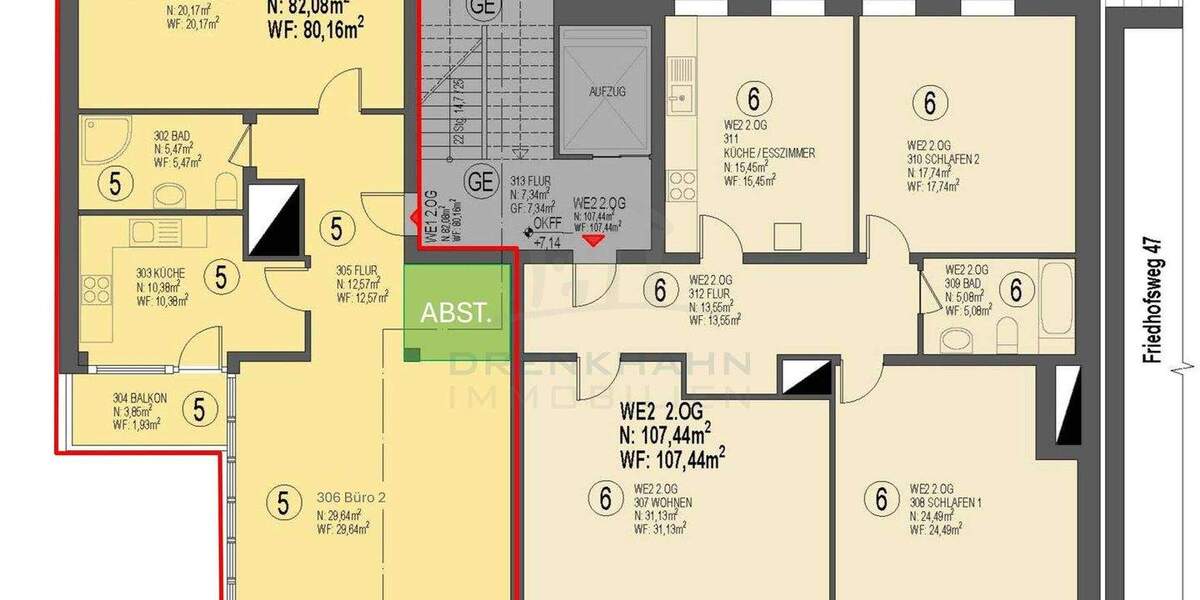 Gewerbeobjekt Rostock Kröpeliner Tor-Vorstadt - 2 Zimmer, 82 m&sup2;, 279.200&euro; | Angebot:25665361