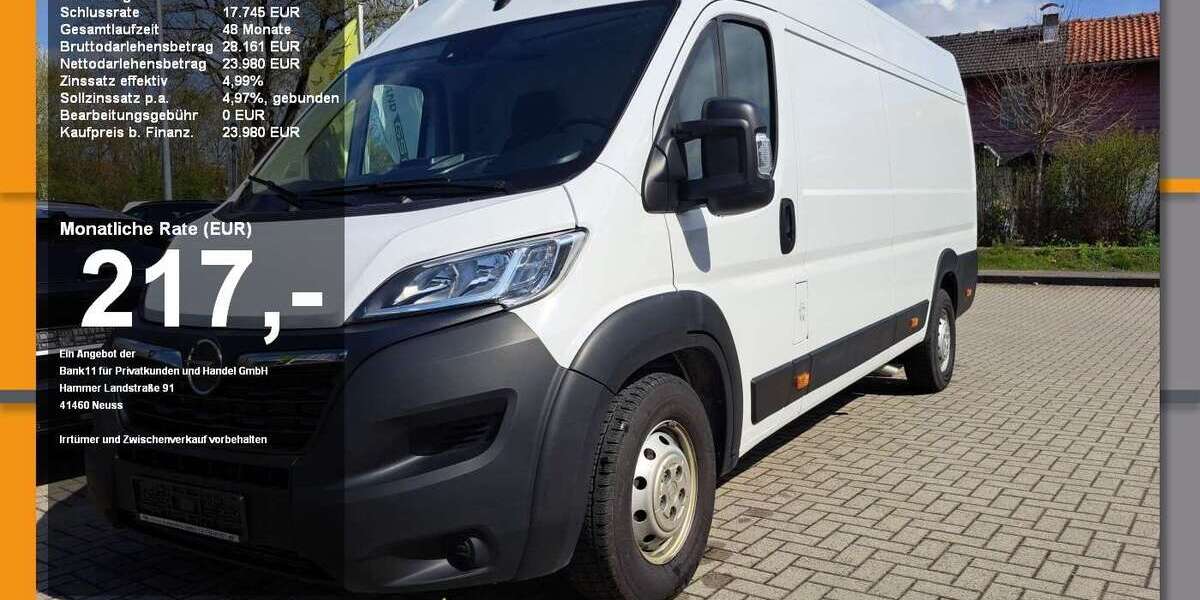 Opel Movano 16.949 km 22.980 &euro; Sonneberg 96515