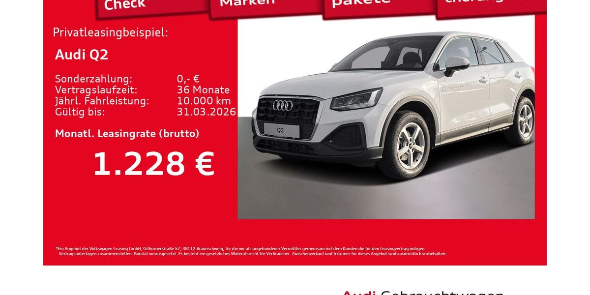Audi Q2 1.894 km 26.944 &euro; Hamburg 22529