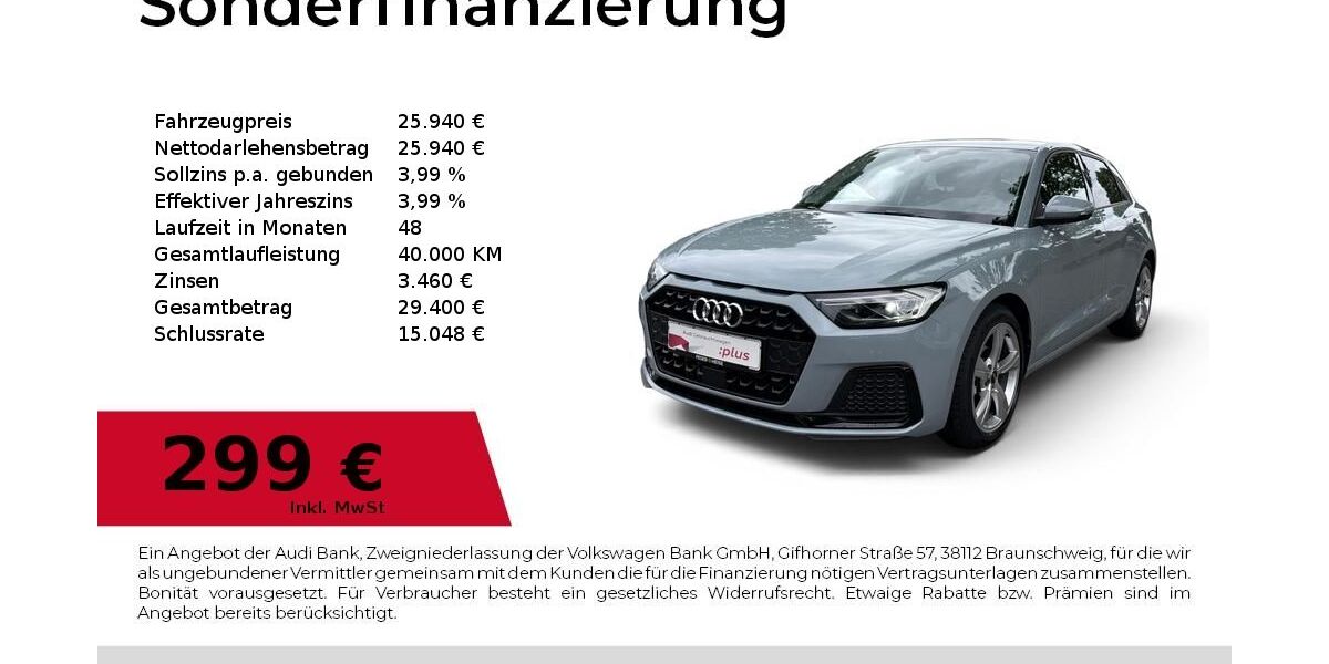 Audi A1 6.765 km 25.940 &euro; Dessau-Roßlau 06844