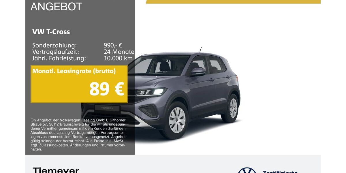 VW T-Cross 5.439 km 17.850 &euro; Duisburg 47059
