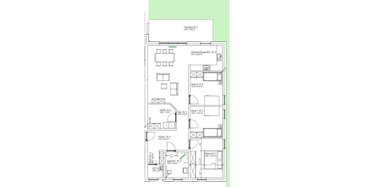 Etagenwohnung Schloß Holte-Stukenbrock Schloß Holte - 4 Zimmer, 117 m&sup2;, 428.000&euro; | Angebot:26359053