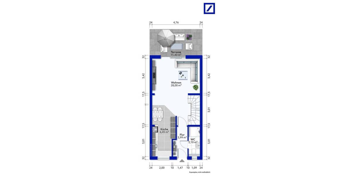 Reihenmittelhaus Berlin Französisch Buchholz - 5 Zimmer, 121 m&sup2;, 519.000&euro; | Angebot:26842242