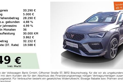 Cupra Ateca 43.650 km 31.750 € Lauf an der Pegnitz 91207