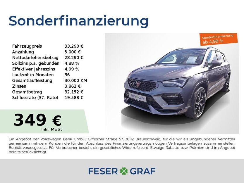 Cupra Ateca 43.650 km 31.750 € Lauf an der Pegnitz 91207