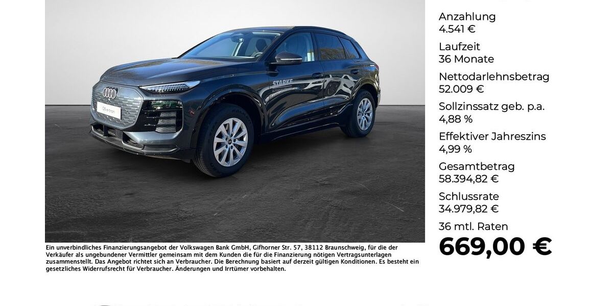 Audi Q6 e-tron 12.000 km 55.950 € Osnabrück 49080