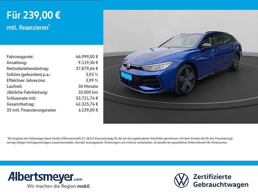 VW Passat Variant 19.628 km 46.999 € Leinefelde-Worbis/DE 37327